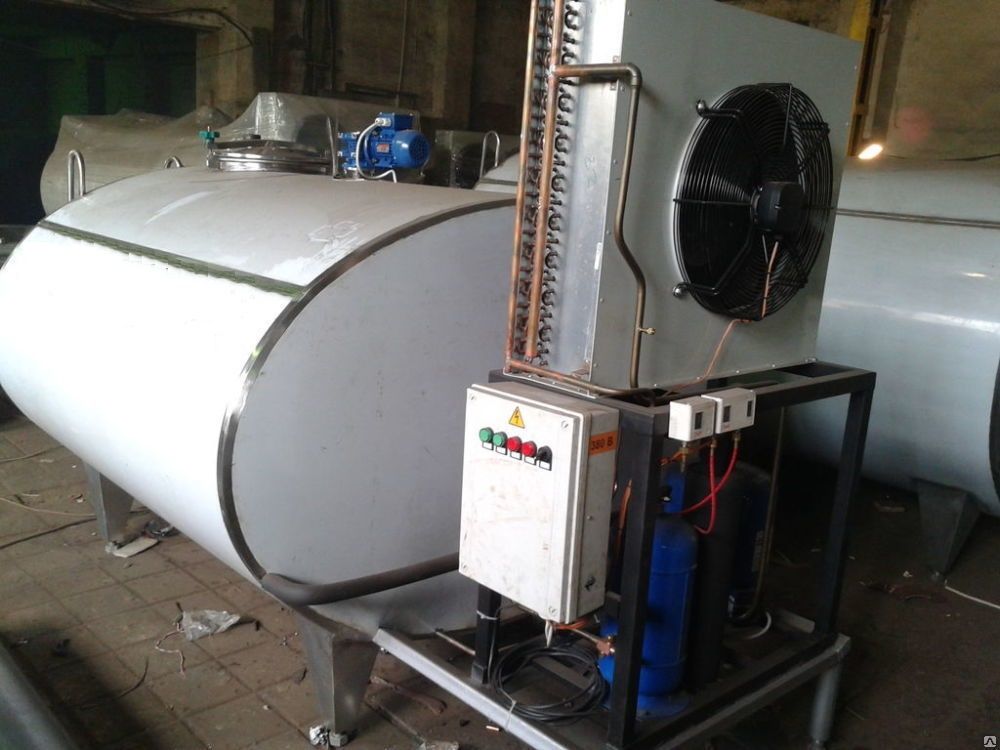 Охладитель молока MILK COLD -2500 (элипсной фор.) на монорамной конструкции