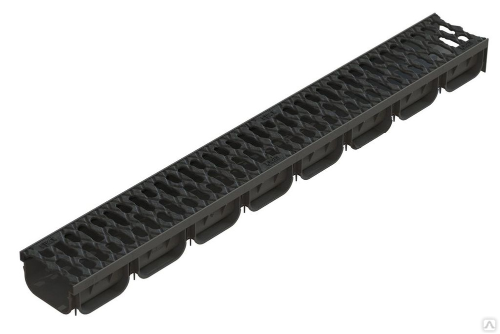 Лоток с чугунной решеткой DN100 H70, комплект купить от 1 095 до 1 275 ...