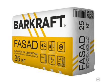 Штукатурка цементная BARKRAFT FASAD