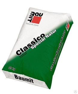 Штукатурка Baumit Classico Special Natur R 2.0 фактура "короед", серая 