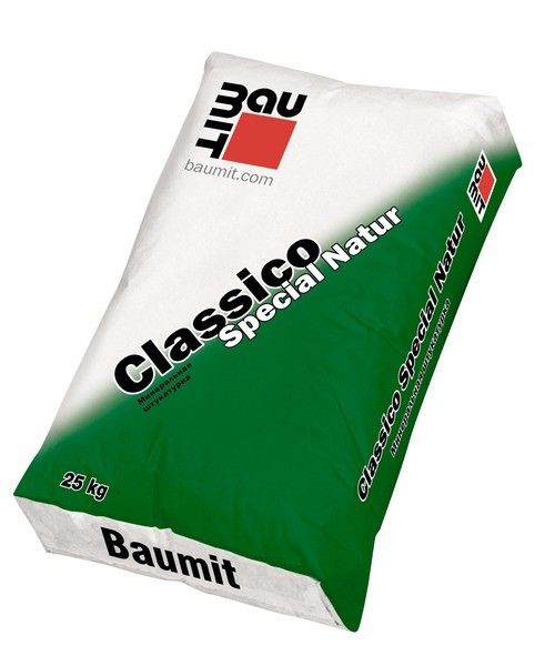Штукатурка Baumit Classico Special Natur R 2.0 фактура "короед", серая