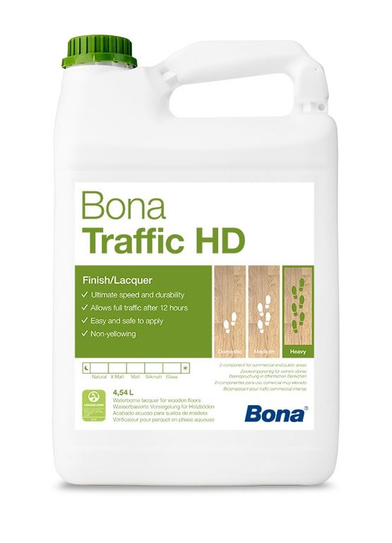 Лак для паркета Bona Traffic HD 4,95л., полиуретановый на водной основе