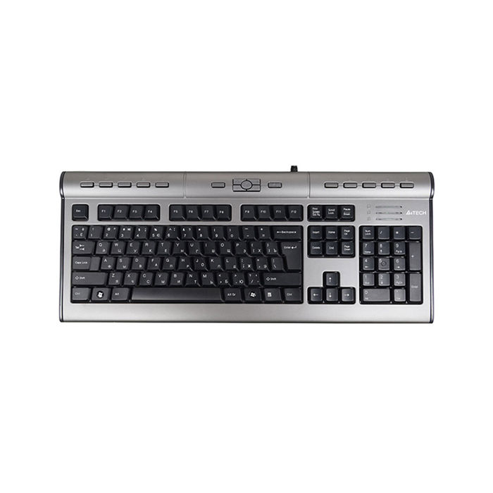 Клавиатура проводная A4Tech KLS-7MUU, USB Silver