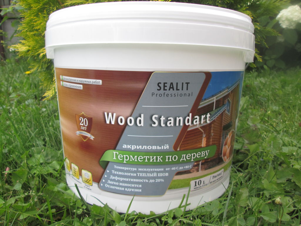 Герметик Sealit Wood Standart, 15 кг цвет сосна