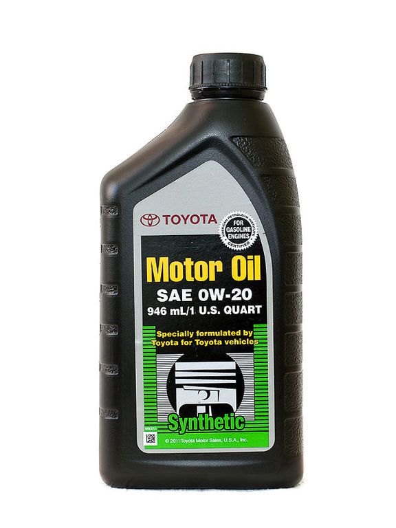 TOYOTA Motor Oil SAE 0w20 SN 0,946 л (Масло моторное синтетическое) Америка, Пластиковая канистра