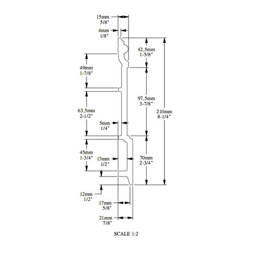 Высокий напольный плинтус sx191 high rise